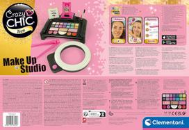kosmetika rinkinius vaikams - Clementoni Crazy Chic Žaislinis grožio rinkinys Makeup Studio 18744 - 3 nuotrauka