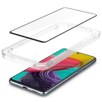 spigen stiklo - TEMPERED GLASS Spigen ALM GLASS FC GALAXY M53 5G BLACK - 7 nuotrauka
