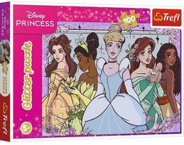 Trefl Disney Princess Glitter, 41 x 27 cm, 100 det.