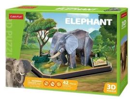 CubicFun Elephant, 42 cm x 24 cm, 42 det.