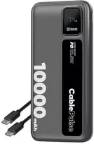 Obal:Me CablePulse, 10000mAh, 22.5W, USB-C, Lightning, juodas (black)