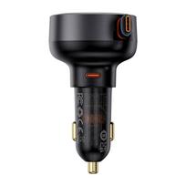 usb type c laidas - Automobilinis įkroviklis Baseus, USB Type C, juoda, 60 W - 3 nuotrauka