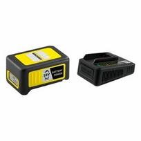 akumuliatoriaus starteris - Akumuliatoriaus ir kroviklio komplektas KARCHER 18V, 5Ah - 1 nuotrauka