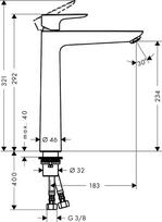maisytuvas matinis - Hansgrohe Talis E 71717670, juodas matinis - 2 nuotrauka