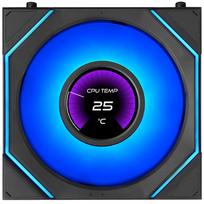 argb fan 120 mm - Lian Li UNI FAN SL-INF LCD FLEX Reverse Blade 120mm Black 3 vnt. su valdikliu - 2 nuotrauka