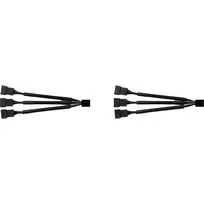 fan splitter - Noctua NA-SC1 Sx2 PWM skirstytuvas 4 kontaktų 13.5 cm Juodas (Black) - 3 nuotrauka