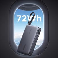 b550 - Ugreen PB550, 20000mAh, 67W, pilkas (grey) - 4 nuotrauka