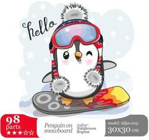 Wizardi Penguin On Snowboard, 98 det.