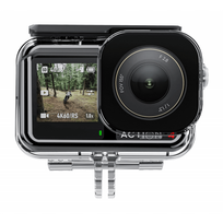 dji osmo kamera - TELESIN vandeniui atsparus dėklas DJI Osmo Action 3/4/5 Juodas (Black) - 2 nuotrauka