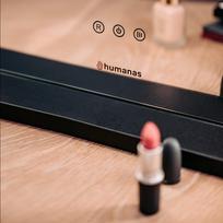 kosmetinis veidrodis - Makiažo veidrodis su LED apšvietimu Humanas HS-HM02 (Juodas) - 3 nuotrauka