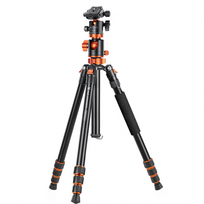 tripod k f - K&F Concept T254A4 Trikojis su BH-28L rutuline galva - 3 nuotrauka