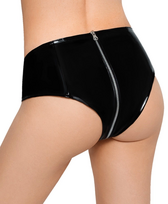 moto apranga - Black Level Vinyl Pants with a Zip M Seksuali lateksinė apranga - 3 nuotrauka