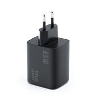 usb type c laidas - BlueStar VT-43 kelioninis įkroviklis GaN 4A 65W 2 x Type C + USB A PD QC4.0 Juodas (Black) - 8 nuotrauka