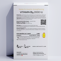 maisto papildai imunitetui - SWISSOVIT maisto papildas VITAMINAS D3 2000 TV, 30 kaps. - 7 nuotrauka