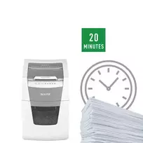 dokumentu smulkintuvas naikiklis - Leitz Small Office 100 P5 P-5 smulkintuvas - 8 nuotrauka