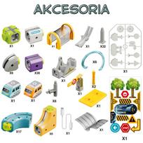 magnetiniai konstruktoriai woopie - Woopie magnetinė traukinio trasa, 126 vnt - 3 nuotrauka