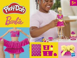 barbes priedai - PLAY-DOH BARBIE rinkinys „Raukinukai ir kaspinėliai“, G1361 - 3 nuotrauka