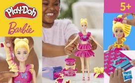 barbes priedai - PLAY-DOH BARBIE rinkinys „Raukinukai ir kaspinėliai“, G1361 - 7 nuotrauka