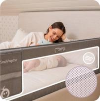 smelis - Lovytės tvorelė Momi Lexi XL Plus, smėlio spalva (Beige) - 2 nuotrauka