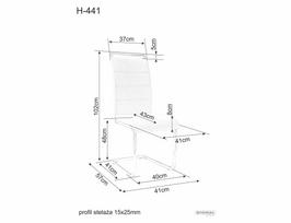 kedes - Signal Meble Chair H441 Black - 2 nuotrauka
