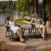 lauko gultai - Lauko baldų komplektas Mirpol Delux, žalia sp., 2 vietų - 8 nuotrauka