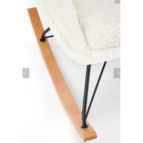 kreslas - Supamasis krėslas Halmar Liberto 2, kreminis/juodas (Cream/Black) - 6 nuotrauka