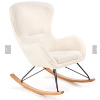 kreslas - Supamasis krėslas Halmar Liberto 2, kreminis/juodas (Cream/Black) - 9 nuotrauka