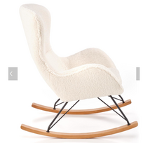 kreslas - Supamasis krėslas Halmar Liberto 2, kreminis/juodas (Cream/Black) - 10 nuotrauka