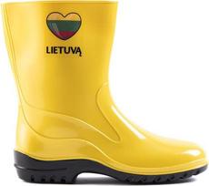 guminiai batai senukai - Paliutis Moteriški ilgi guminiai batai Myliu LT, geltona (Yellow), 40 - 2 nuotrauka