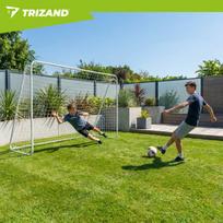 futbolo vartai - Futbolo vartai vaikams nešiojami metaliniai sulankstomi 213 x 150 cm - 9 nuotrauka