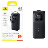 power bank 10000 mah - Baseus Free2Pull, 10000mAh, 30W, juodas (black) - 2 nuotrauka