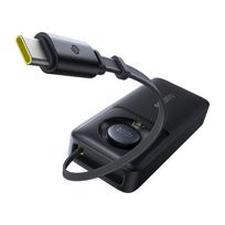 power bank 10000 mah - Baseus Free2Pull, 10000mAh, 30W, juodas (black) - 8 nuotrauka