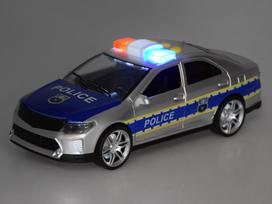 policijos - Taupyklė vaikui - policijos automobilis su PIN kodu, su šviesos efektais - 3 nuotrauka