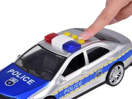 policijos - Taupyklė vaikui - policijos automobilis su PIN kodu, su šviesos efektais - 4 nuotrauka