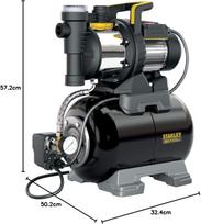 hidroforas - Hidroforas STANLEY SXGP1300XFBE, 24 l, 8 m-70l/min-50 m-1300 W - 4 nuotrauka