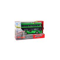 autobuso modelis - LEAN Toys dviaukštis autobusas, žalias (Green) - 2 nuotrauka