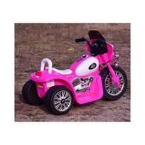 elektrinis motociklas vaikams - Elektrinis policijos motociklas vaikams Super-Toys, rožinis - 5 nuotrauka