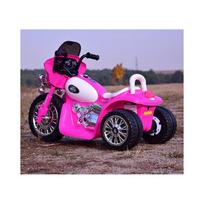 elektrinis motociklas vaikams - Elektrinis policijos motociklas vaikams Super-Toys, rožinis - 6 nuotrauka