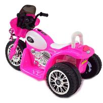 elektrinis motociklas vaikams - Elektrinis policijos motociklas vaikams Super-Toys, rožinis - 8 nuotrauka