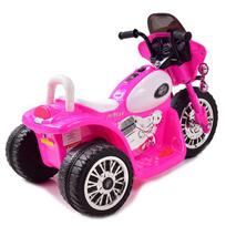 elektrinis motociklas vaikams - Elektrinis policijos motociklas vaikams Super-Toys, rožinis - 9 nuotrauka