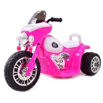elektrinis motociklas vaikams - Elektrinis policijos motociklas vaikams Super-Toys, rožinis - 10 nuotrauka