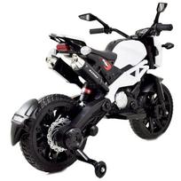 elektrinis motociklas vaikams - Vienvietis vaikiškas elektrinis motociklas CROSS DLS-01, baltas - 4 nuotrauka