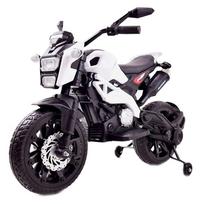 elektrinis motociklas vaikams - Vienvietis vaikiškas elektrinis motociklas CROSS DLS-01, baltas - 6 nuotrauka