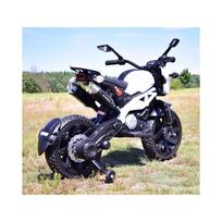 elektrinis motociklas vaikams - Vienvietis vaikiškas elektrinis motociklas CROSS DLS-01, baltas - 7 nuotrauka