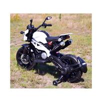 elektrinis motociklas vaikams - Vienvietis vaikiškas elektrinis motociklas CROSS DLS-01, baltas - 8 nuotrauka