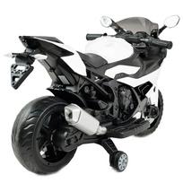 elektrinis motociklas vaikams - Vienvietis vaikiškas elektrinis motociklas ST 5-1000, baltas - 10 nuotrauka