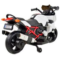 elektrinis motociklas vaikams - Vienvietis elektrinis vaikiškas motociklas ST 5-1200, baltas - 8 nuotrauka