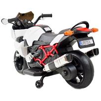 elektrinis motociklas vaikams - Vienvietis elektrinis vaikiškas motociklas ST 5-1200, baltas - 9 nuotrauka