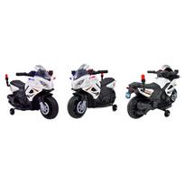 vaikiskas motociklas - Vienvietis vaikiškas elektrinis motociklas JC-911, baltas - 8 nuotrauka