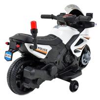 vaikiskas motociklas - Vienvietis vaikiškas elektrinis motociklas JC-911, baltas - 10 nuotrauka